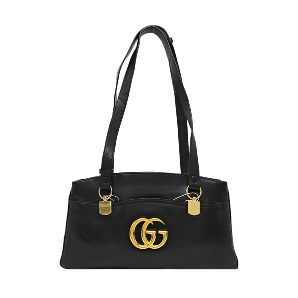 Arli Large Calfskin Black
