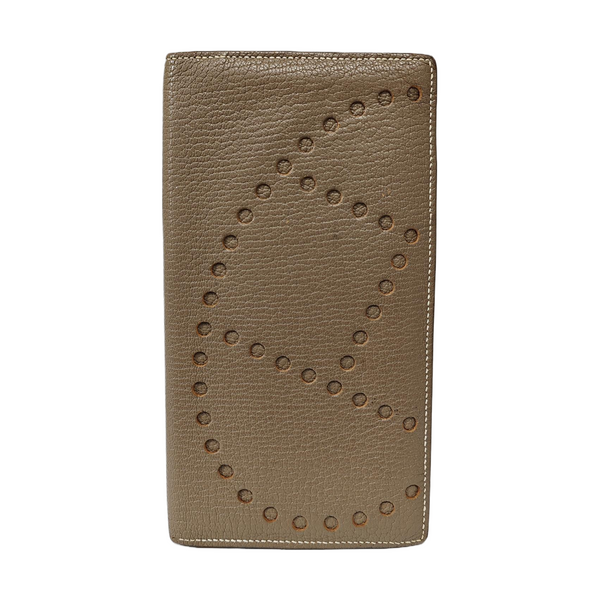 Evelyne Chèvre Mysore Gray Wallet