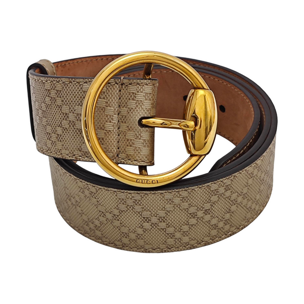 Leather Belt Gold