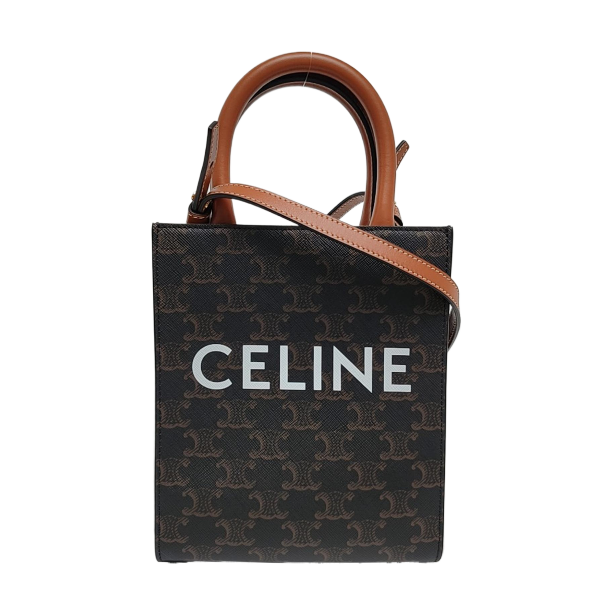 CABAS CELINE Mini Coated Canvas Brown