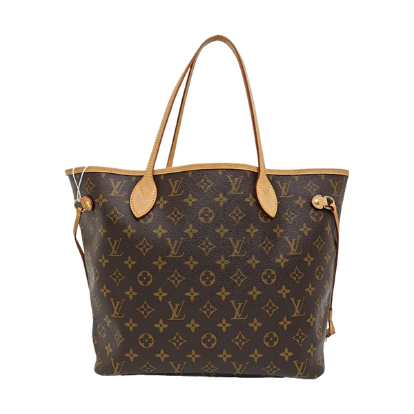 NEVERFULL MM Monogram Coated Canvas Brown