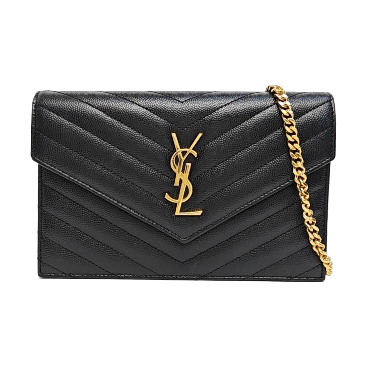 MONOGRAM WOC Chevron Calfskin Black