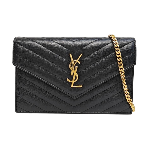 MONOGRAM WOC Chevron Calfskin Black