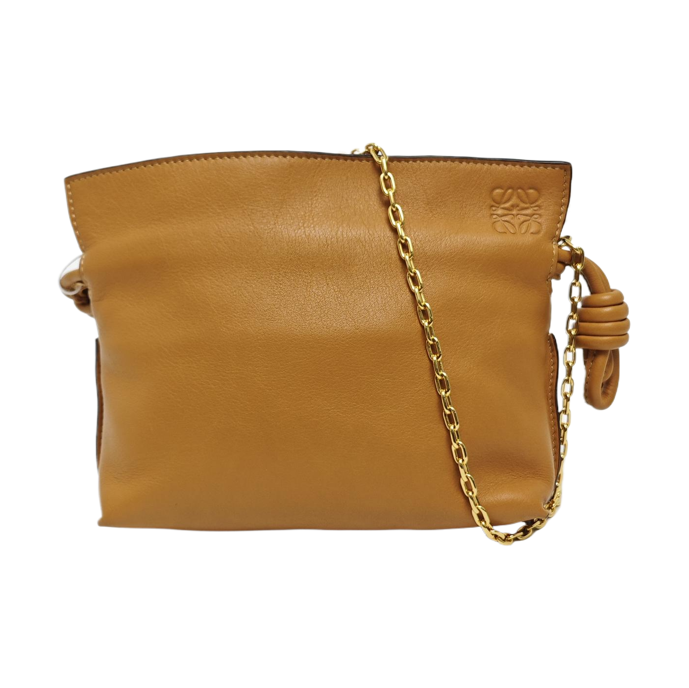 Authenticated pre-owned  Flamenco Super Mini Calfskin Brown - Shoulder Bag at Looply