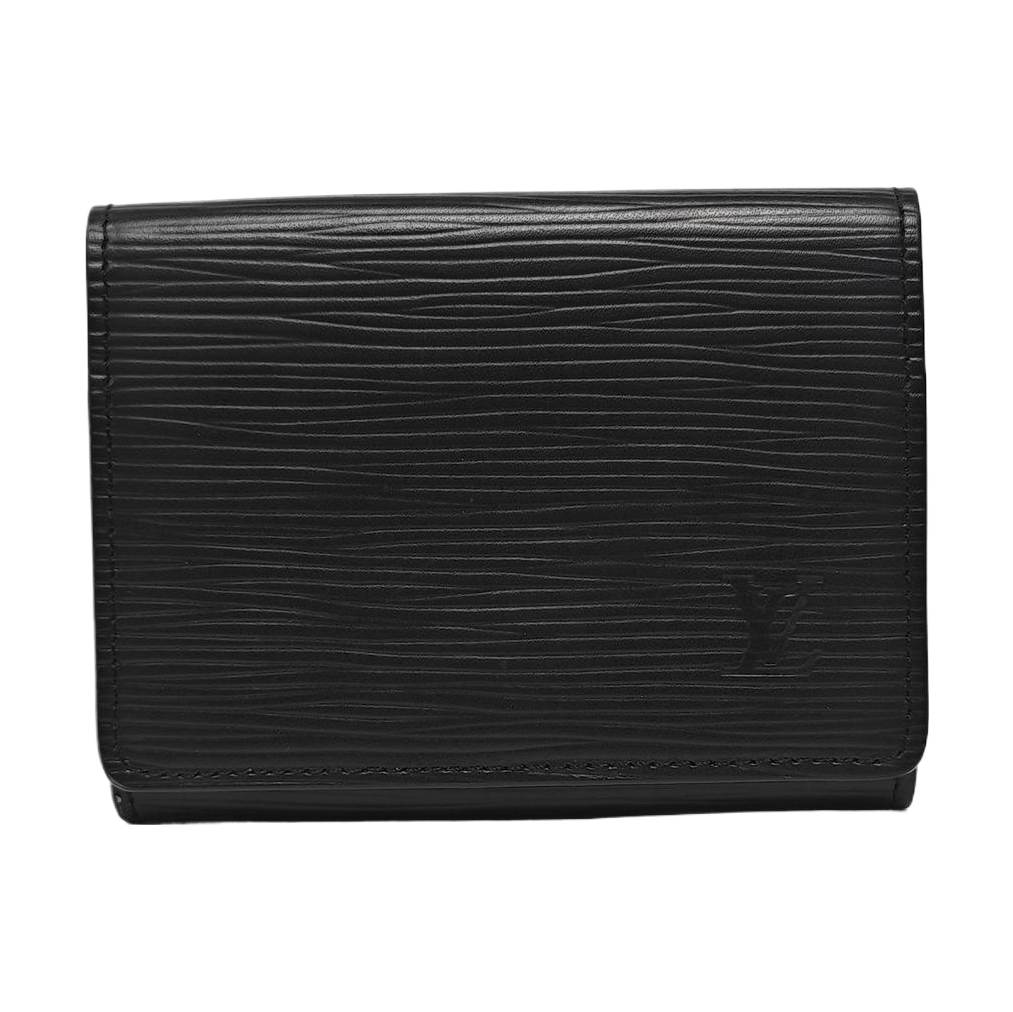 ENVELOPPE Epi Black Card Holder