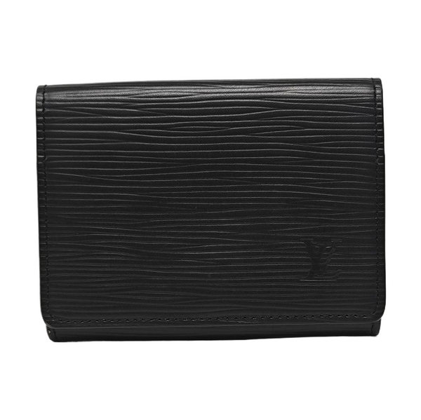 ENVELOPPE Epi Black Card Holder