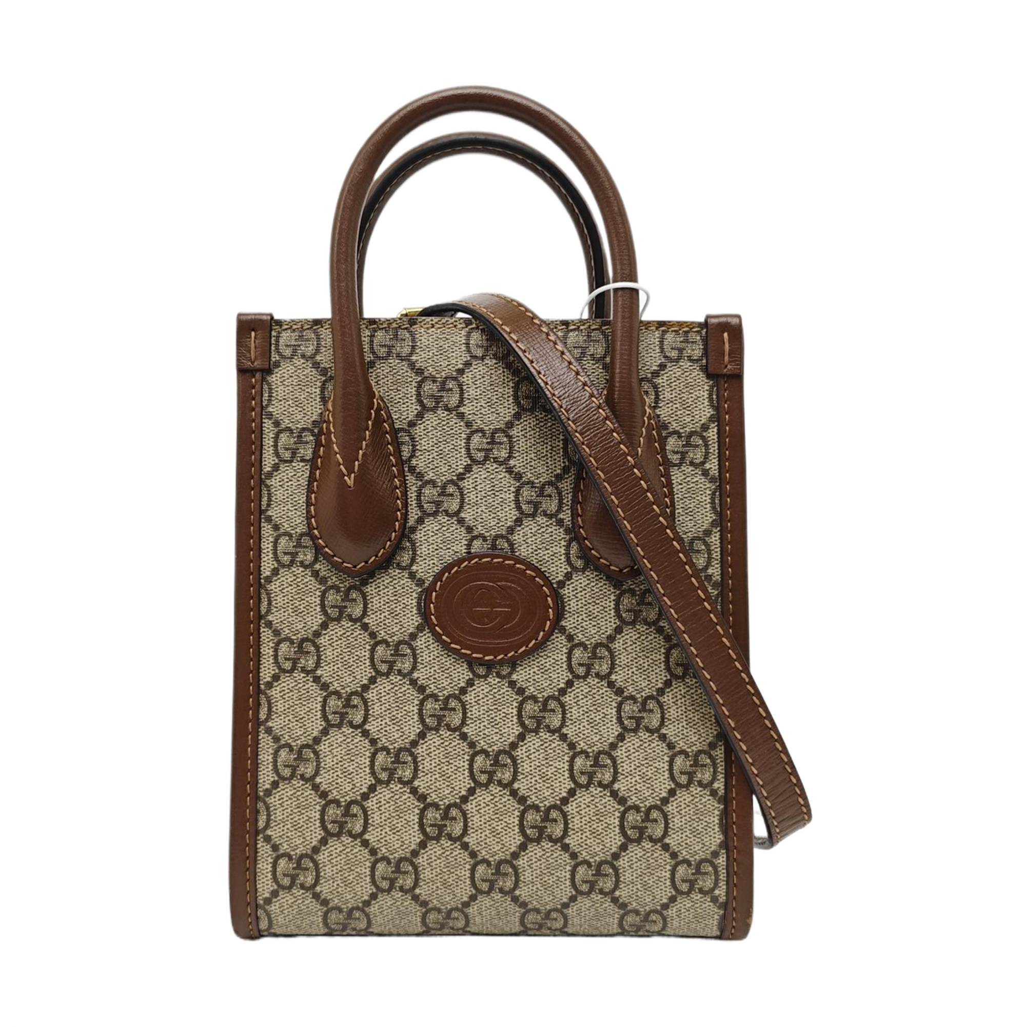 Retro Mini Monogram Coated Canvas Beige