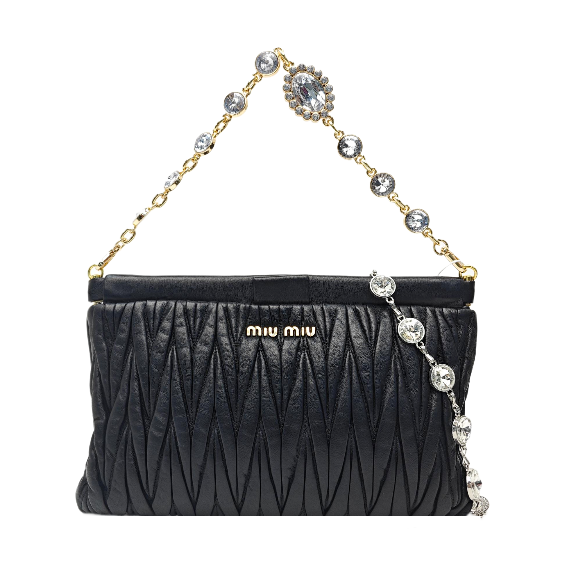 Matelassé Quilted Lambskin Black