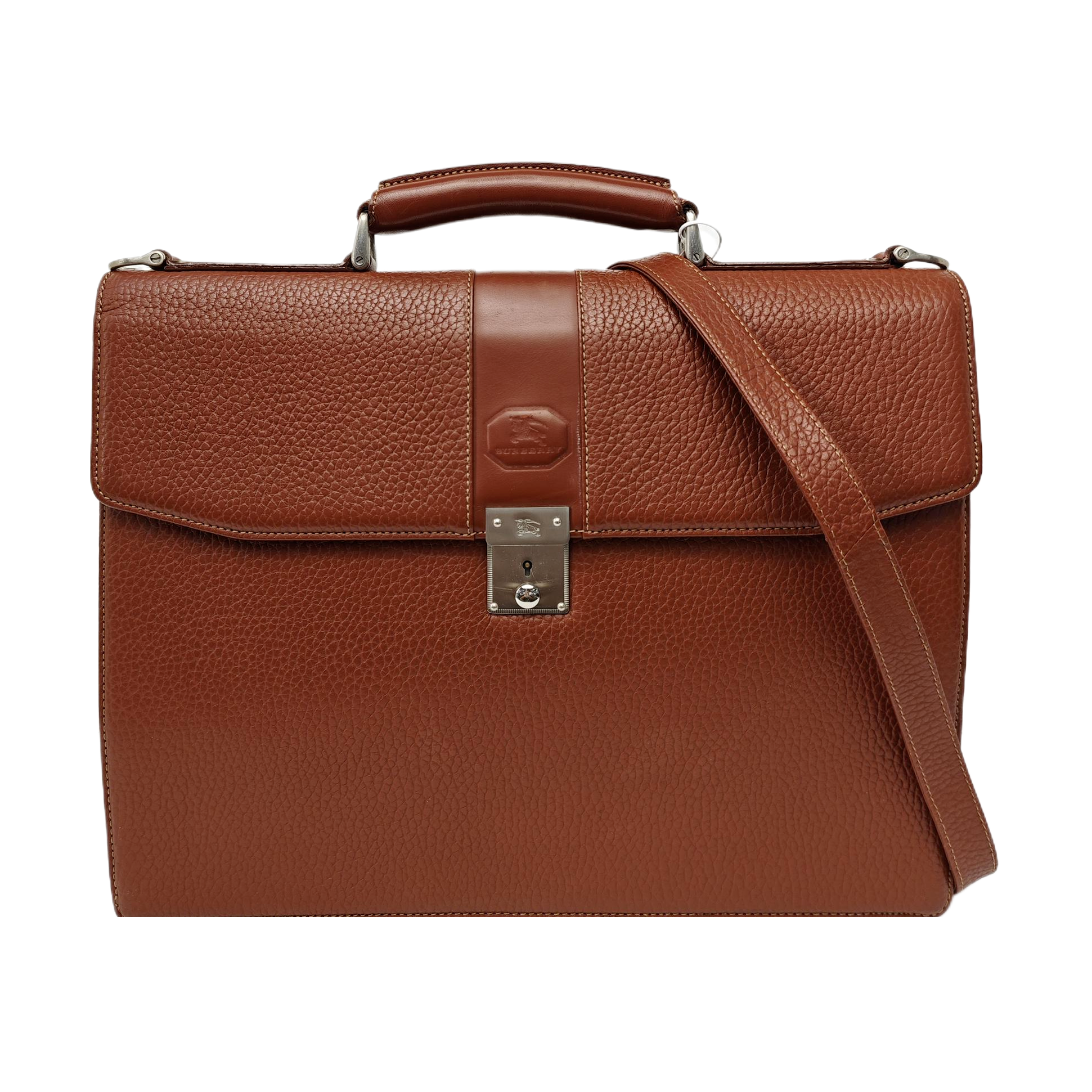 Calfskin Shoulder Bag Brown