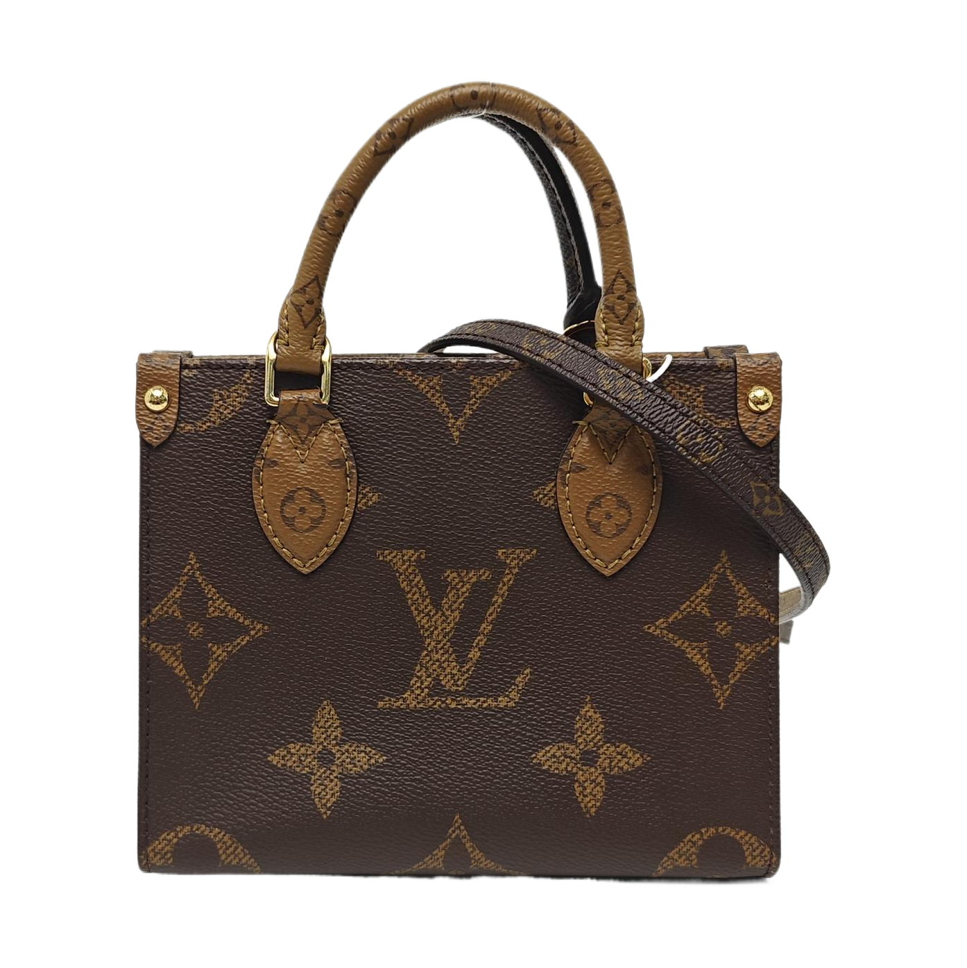 ONTHEGO BB Monogram Coated Canvas Brown