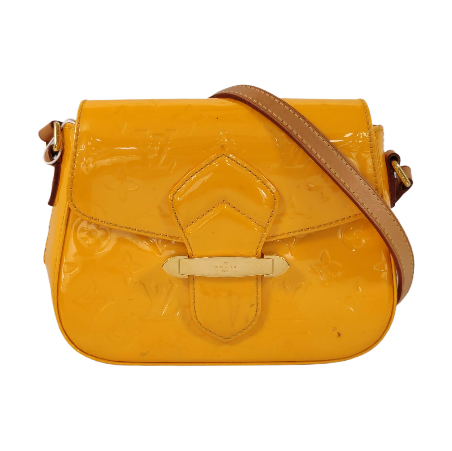 BELLFLOWER Monogram Calfskin Yellow