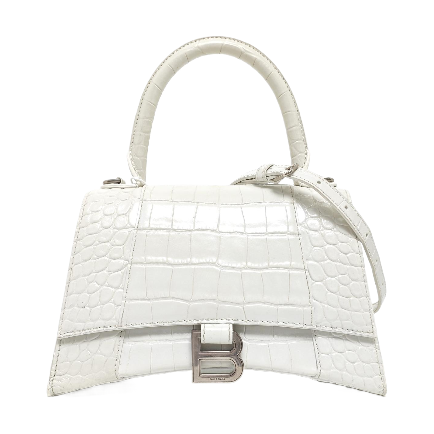 Hourglass S Calfskin White