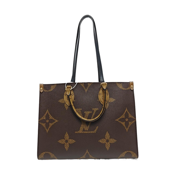 ONTHEGO MM Monogram Coated Canvas Brown
