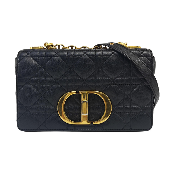 Dior Caro Small Cannage Calfskin Black
