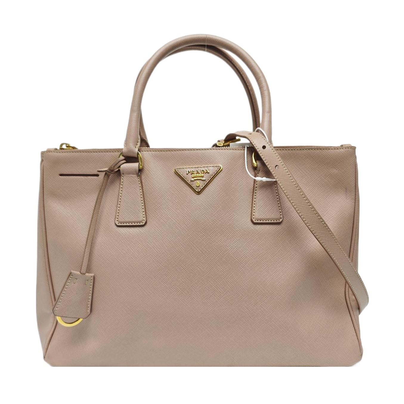 Galleria Large Saffiano Calfskin Pink