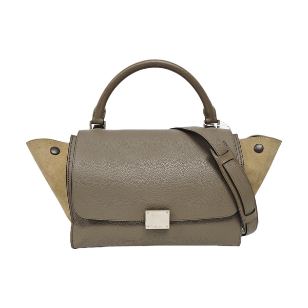 TRAPEZE Small Calfskin Gray