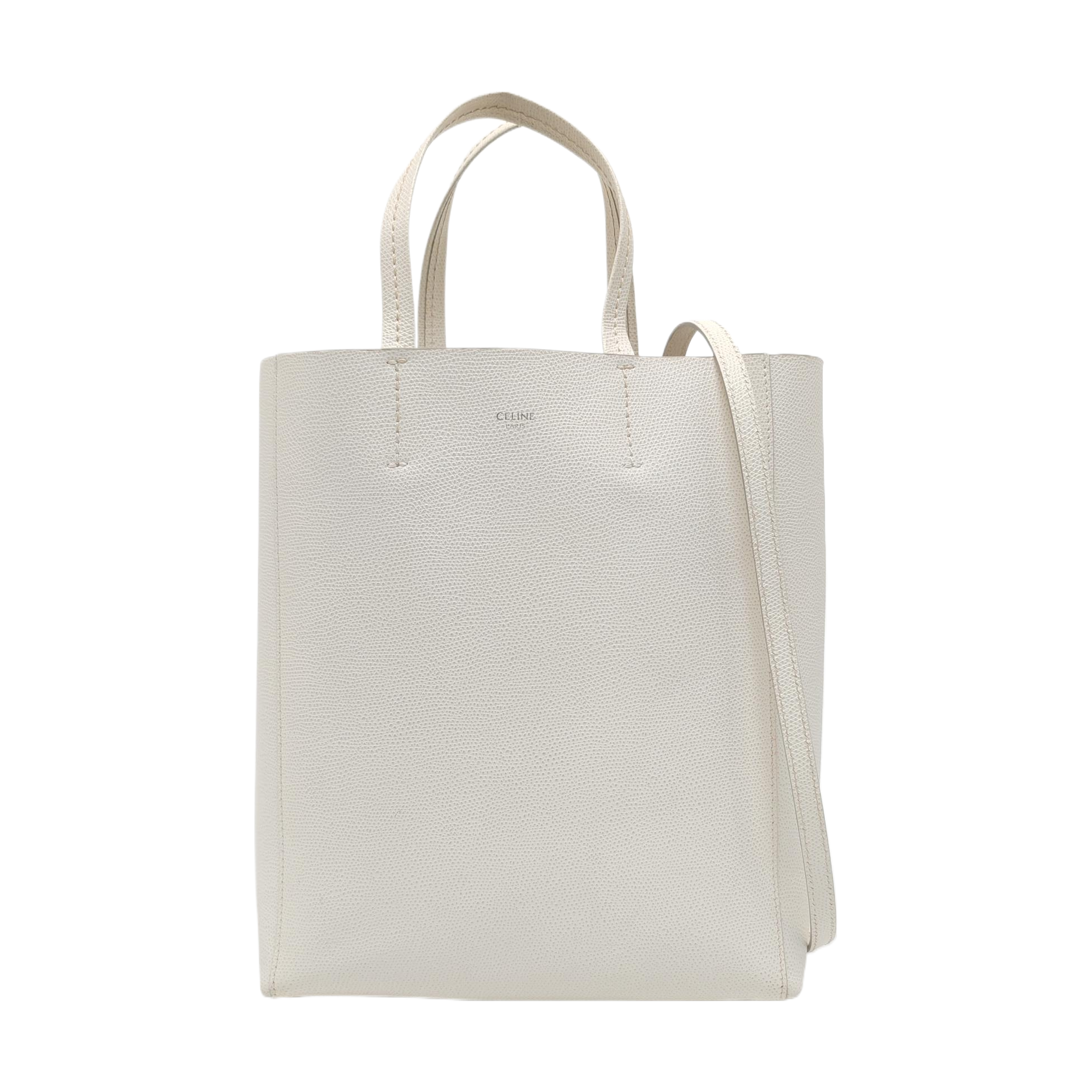 CABAS Small Calfskin White