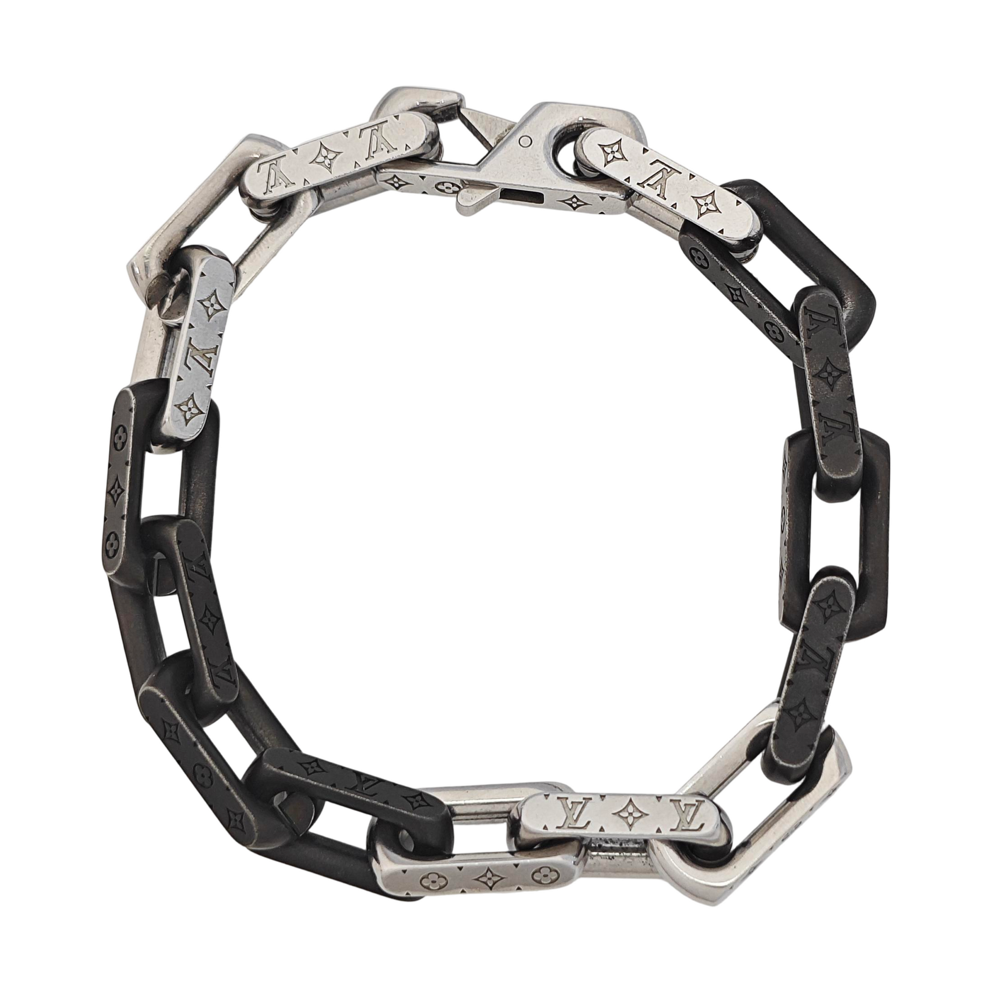 MONOGRAM CHAIN Metal Silver Bracelet
