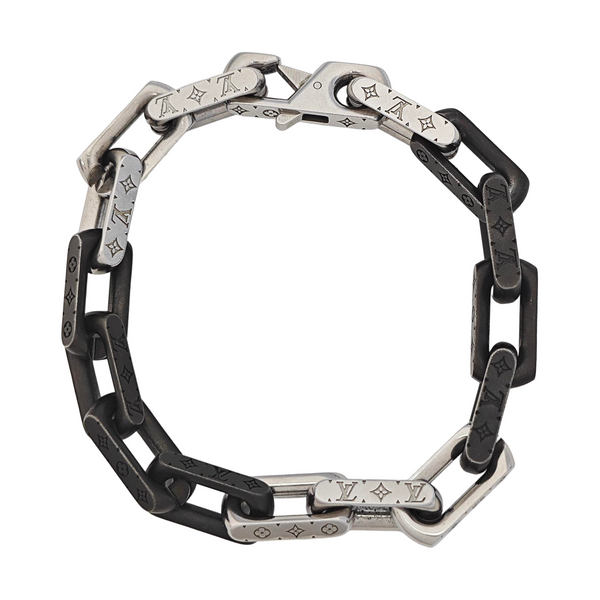 MONOGRAM CHAIN Metal Silver Bracelet