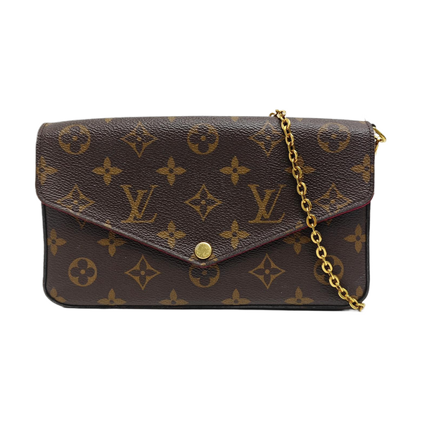 FÉLICIE Monogram Coated Canvas Brown