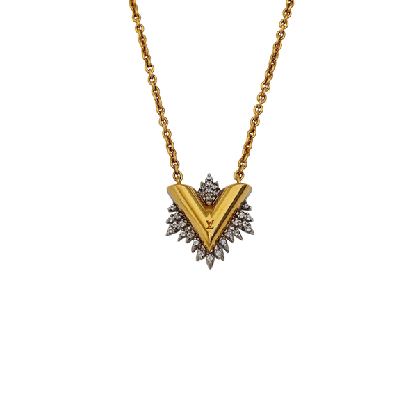 LV & ME Metal Gold Necklace