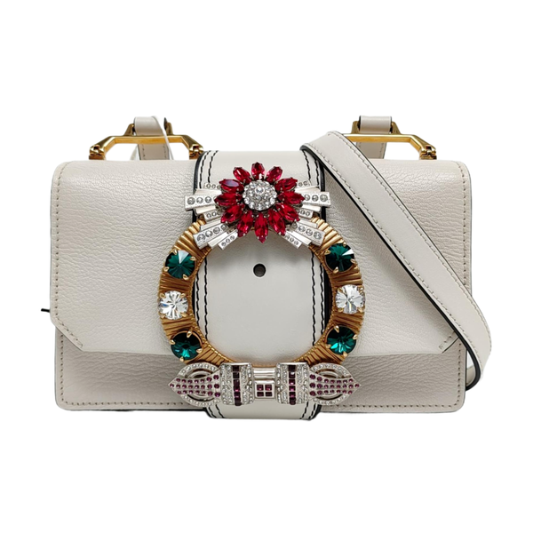 Miu Lady Calfskin White