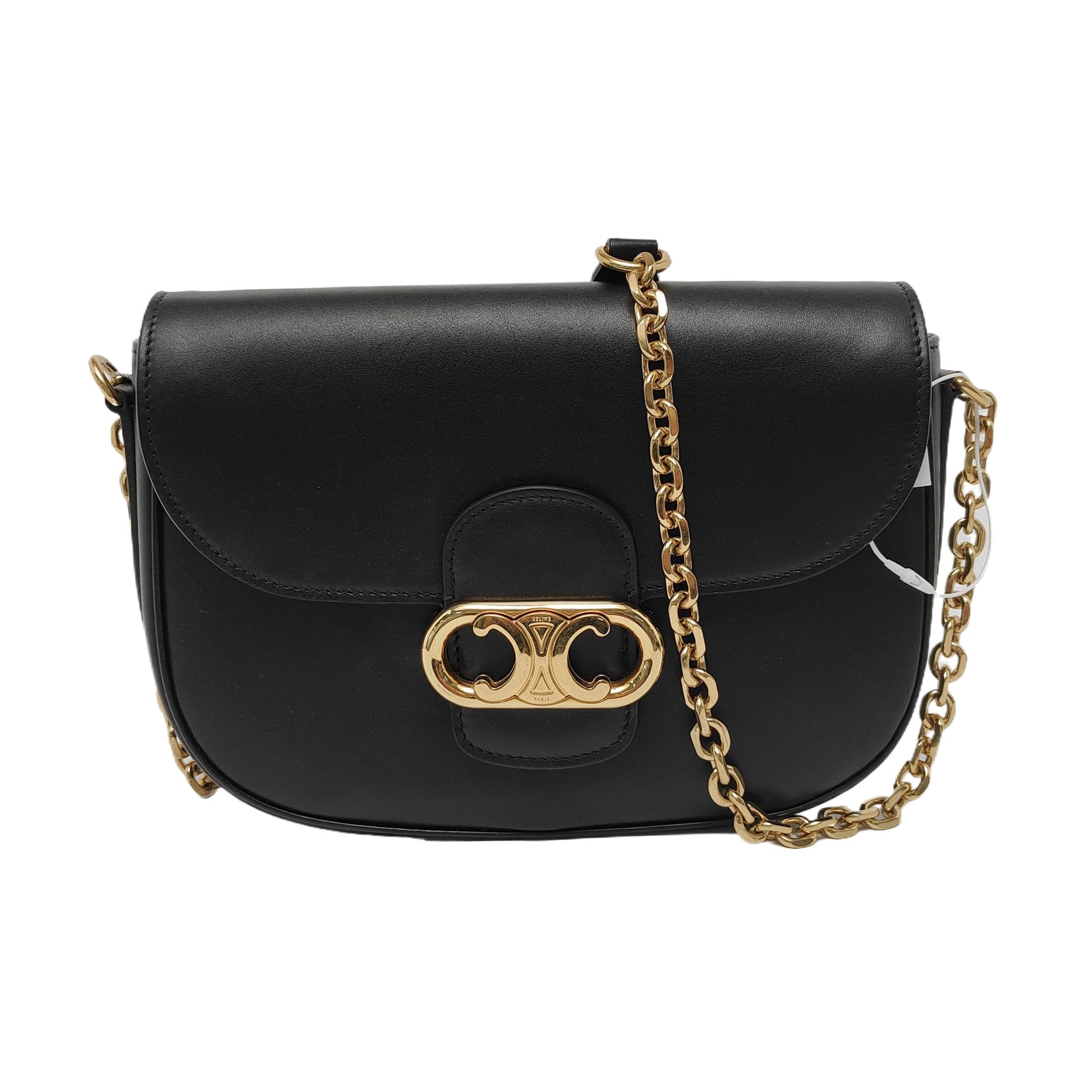 Authenticated pre-owned  TRIOMPHE Medium Calfskin Black - Crossbody Bag at Looply