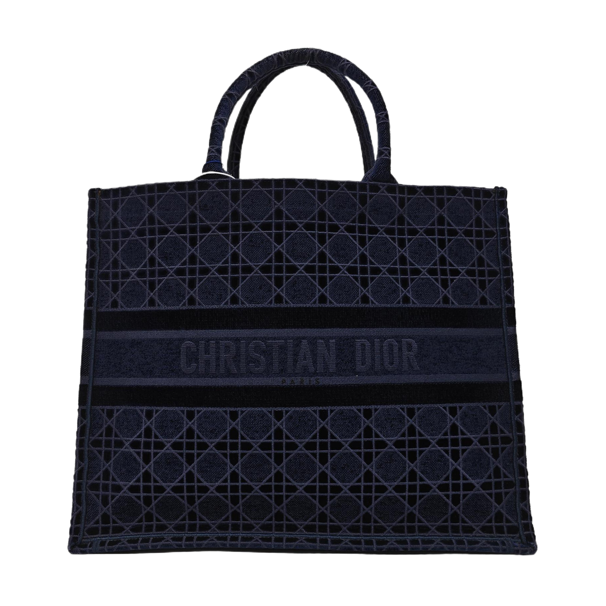 Book Tote Large Fabric Blue