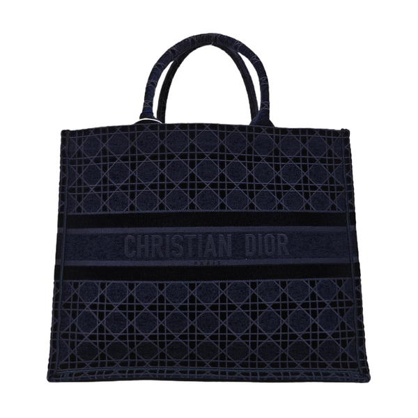 Book Tote Large Fabric Blue