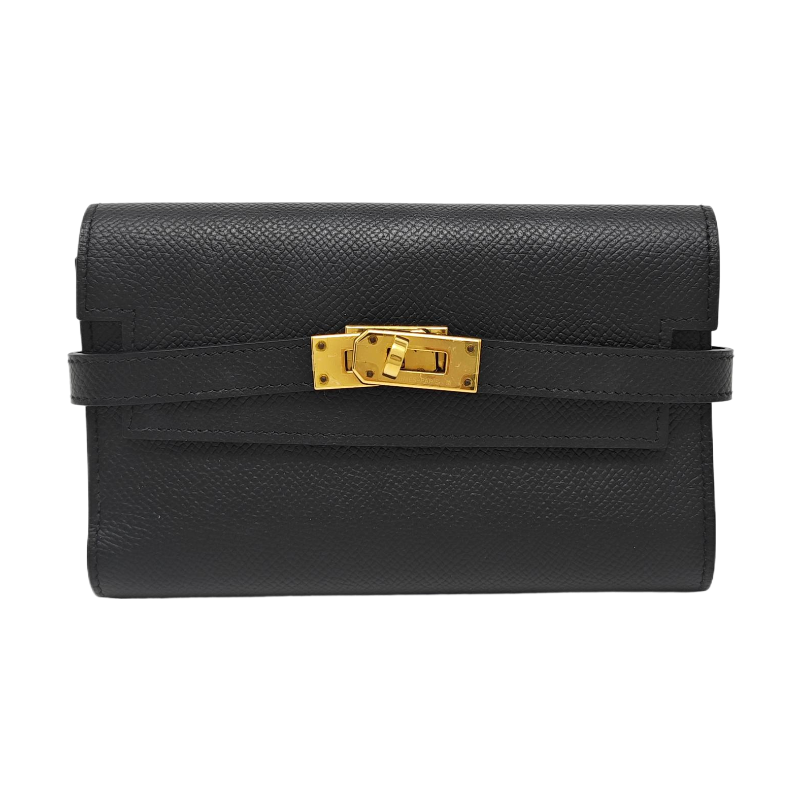 Kelly Epsom Black Wallet