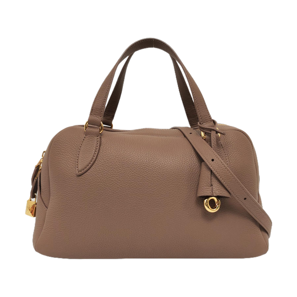Calfskin Shoulder Bag Brown