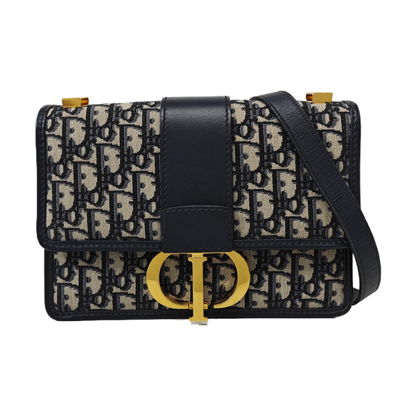 30 Montaigne Oblique Canvas Blue