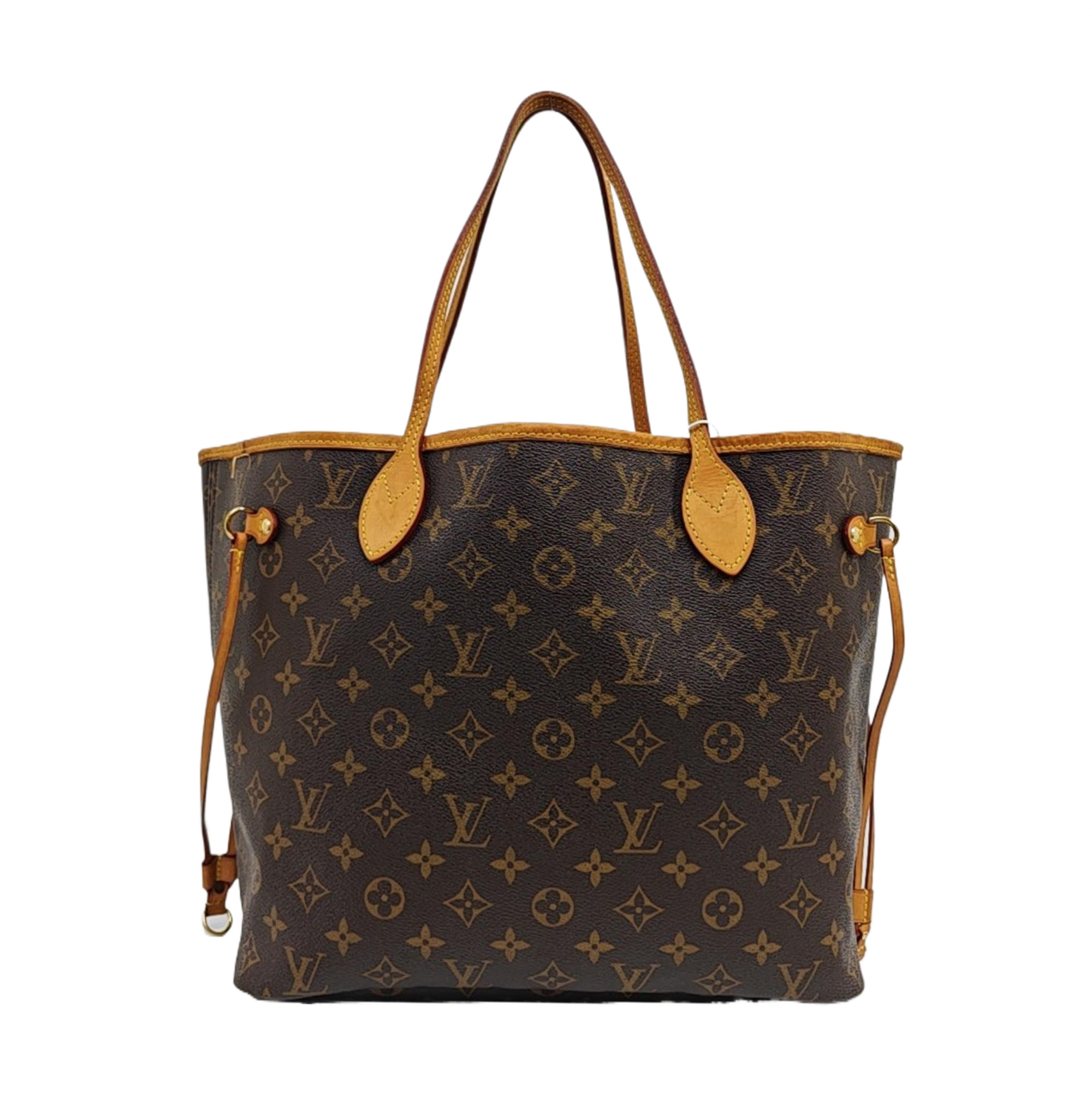 NEVERFULL MM Monogram Coated Canvas Brown