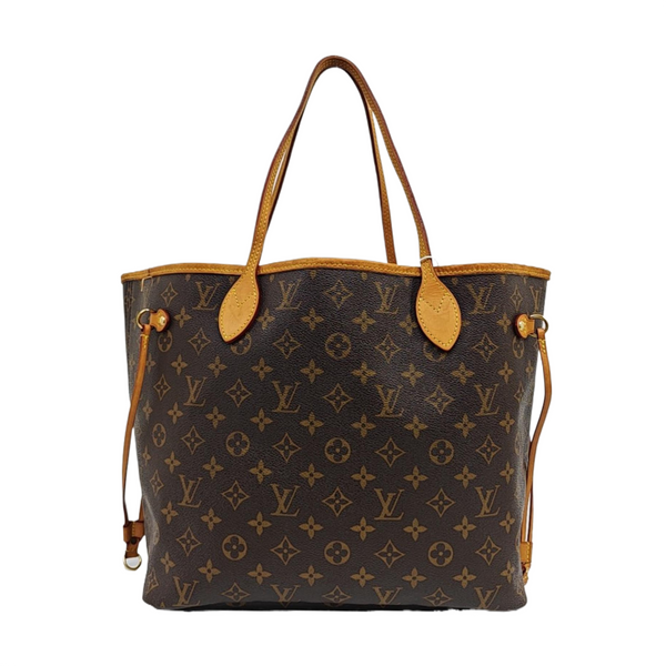 NEVERFULL MM Monogram Coated Canvas Brown