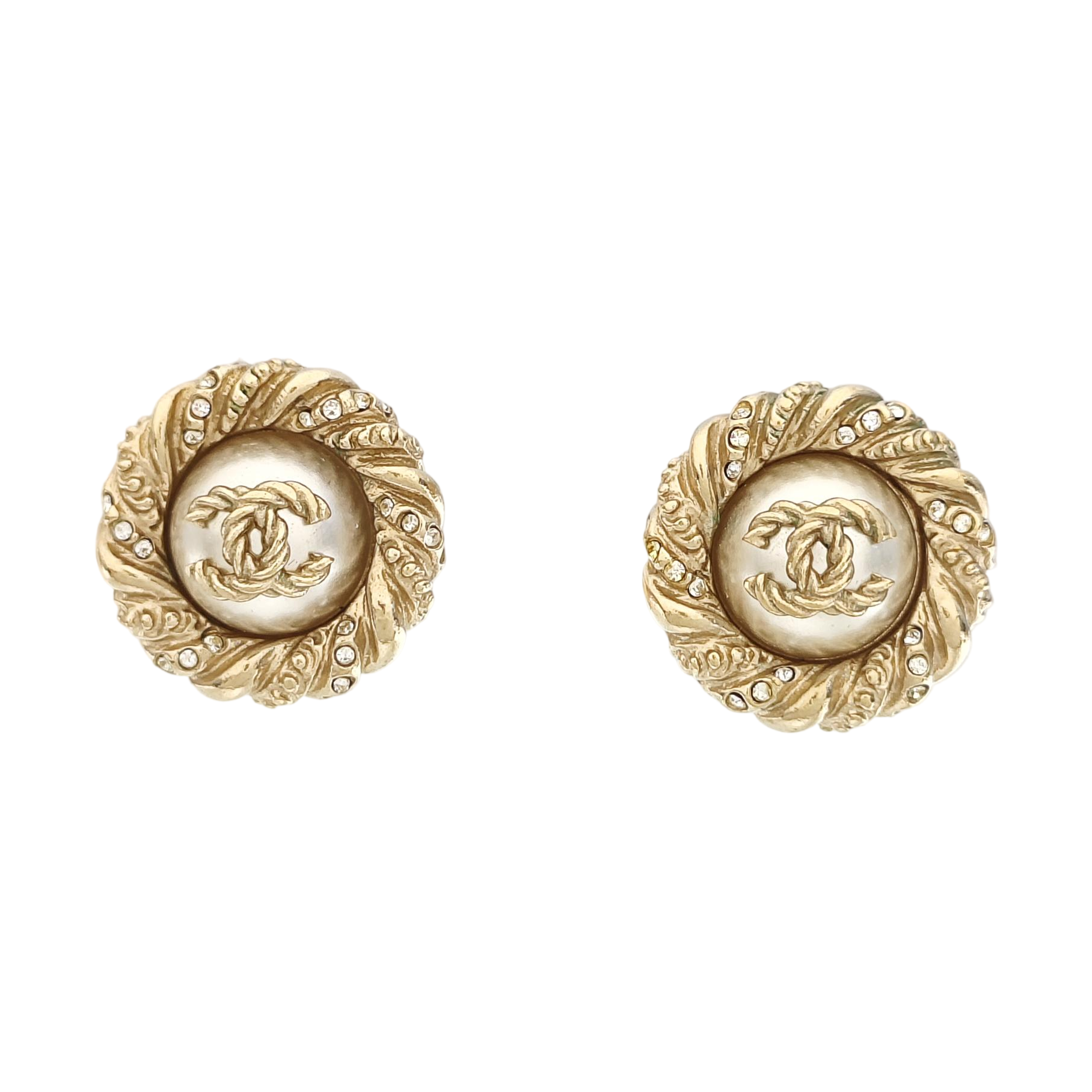 Metal Gold Stud Earrings