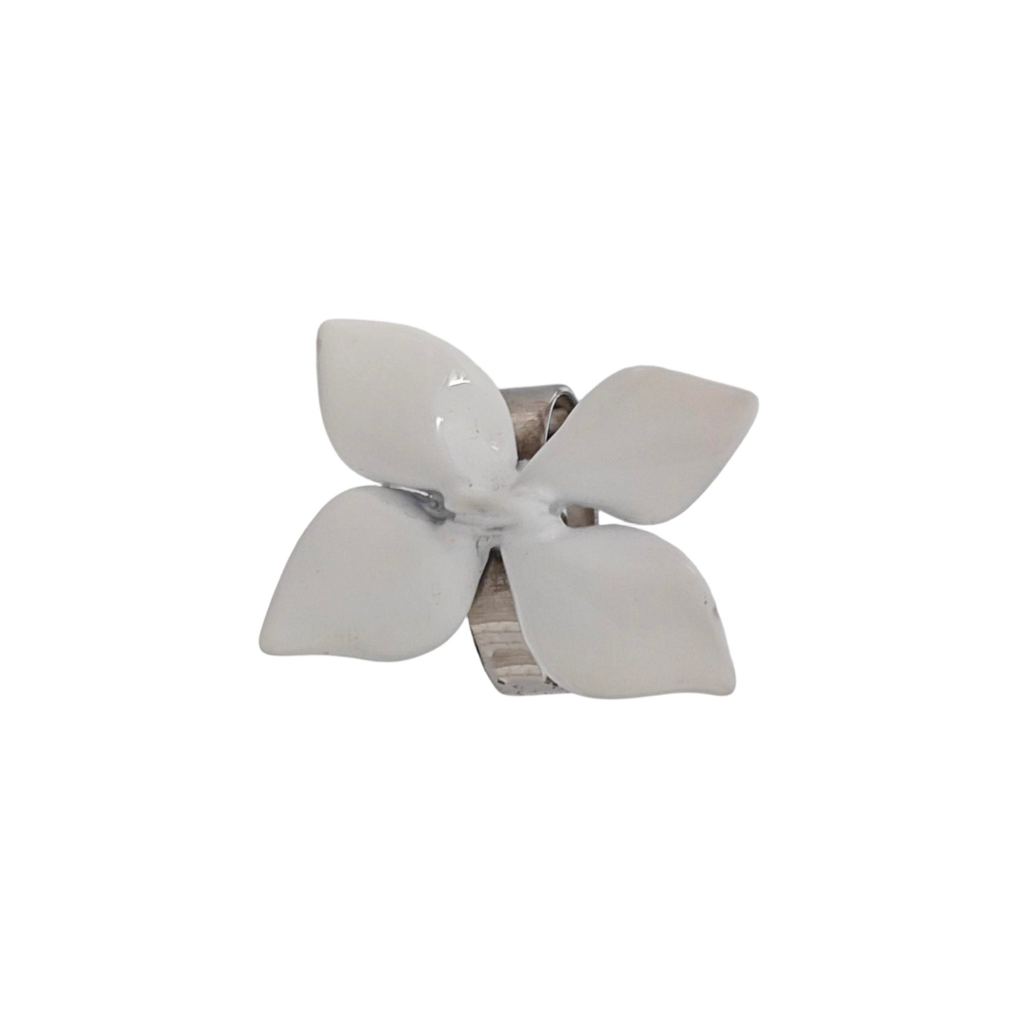 Metal White Ring EU 53
