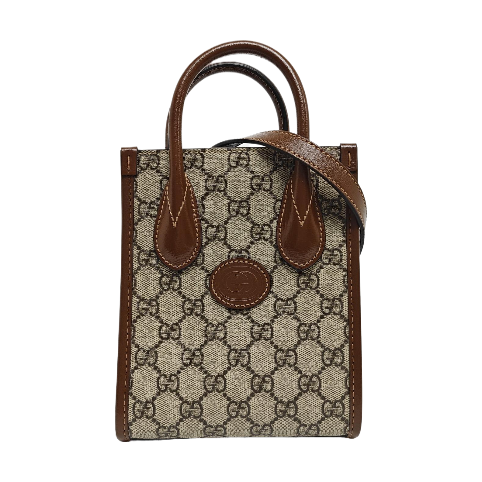 Retro Mini Monogram Coated Canvas Beige