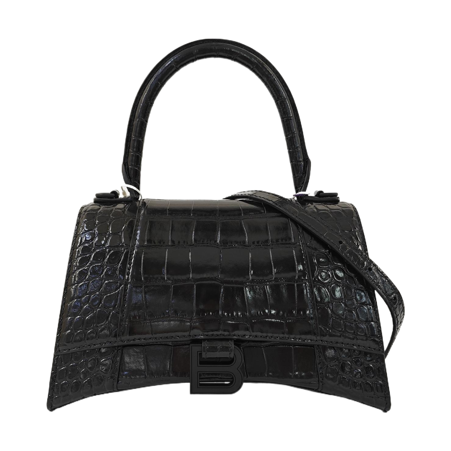 Hourglass S Calfskin Black