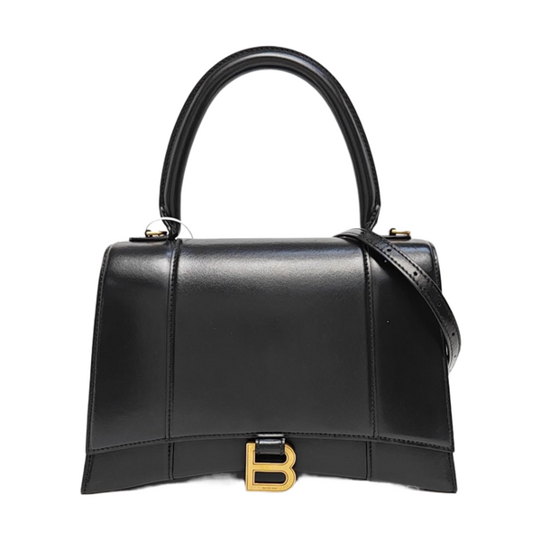 Hourglass Small Calfskin Black