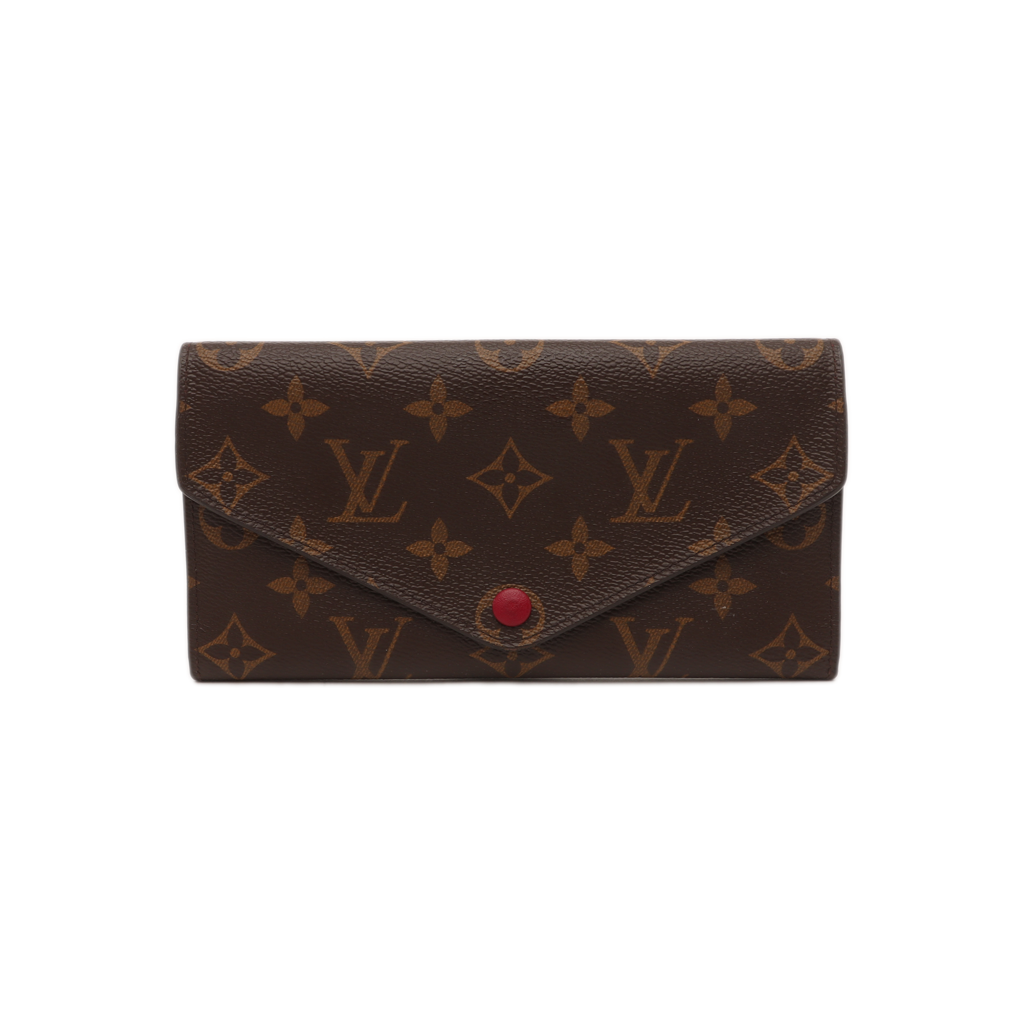 JOSÉPHINE Monogram Coated Canvas Brown Wallet