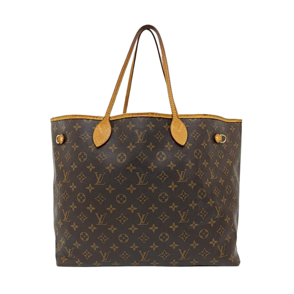 NEVERFULL GM Monogram Coated Canvas Brown
