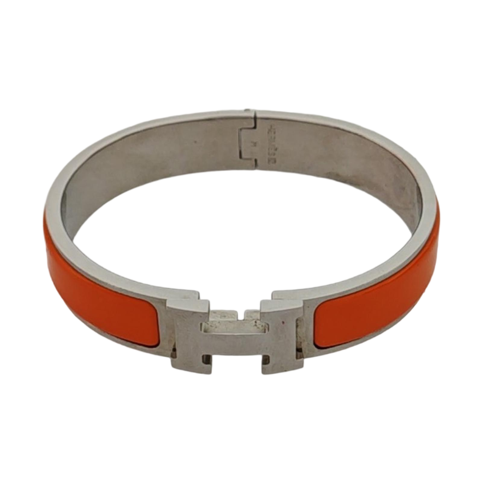 Clic H Metal Orange Bangle