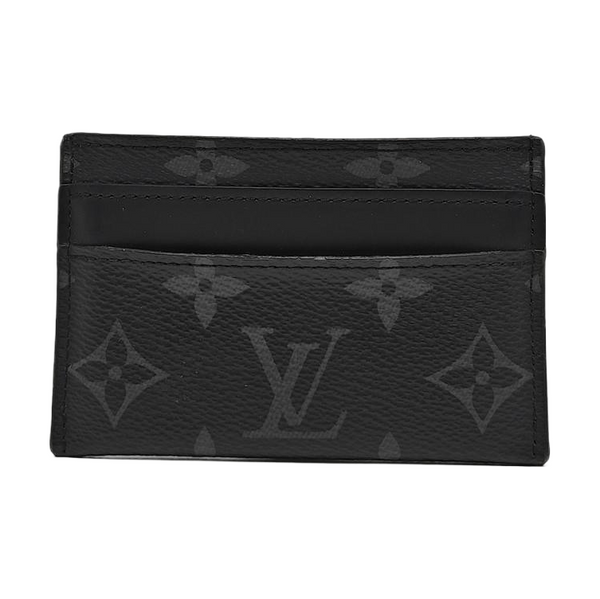 DOUBLE Monogram Coated Canvas Gray Card Holder
