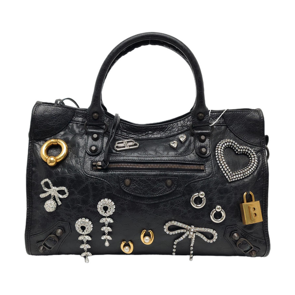 Neo Cagole City Medium Lambskin Black