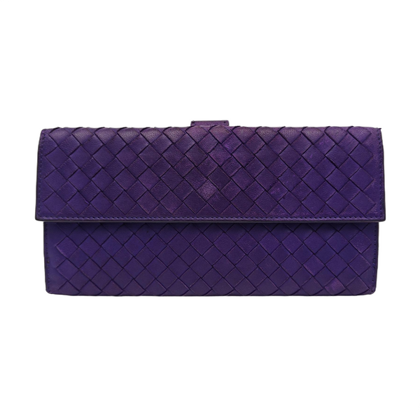 Calfskin Wallet Purple