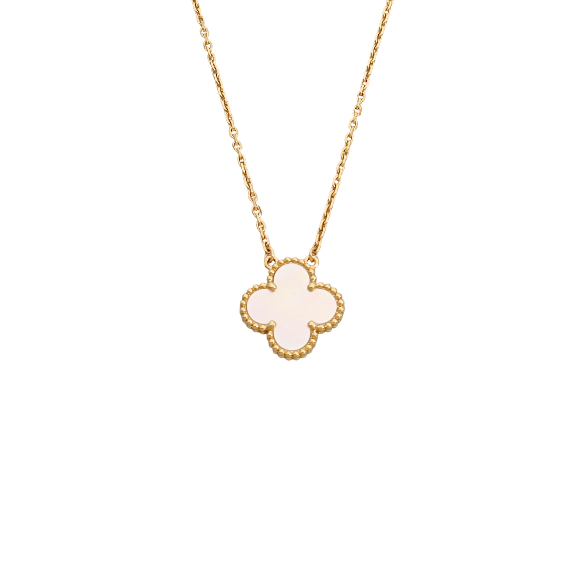 Vintage Alhambra 18k Gold Necklace