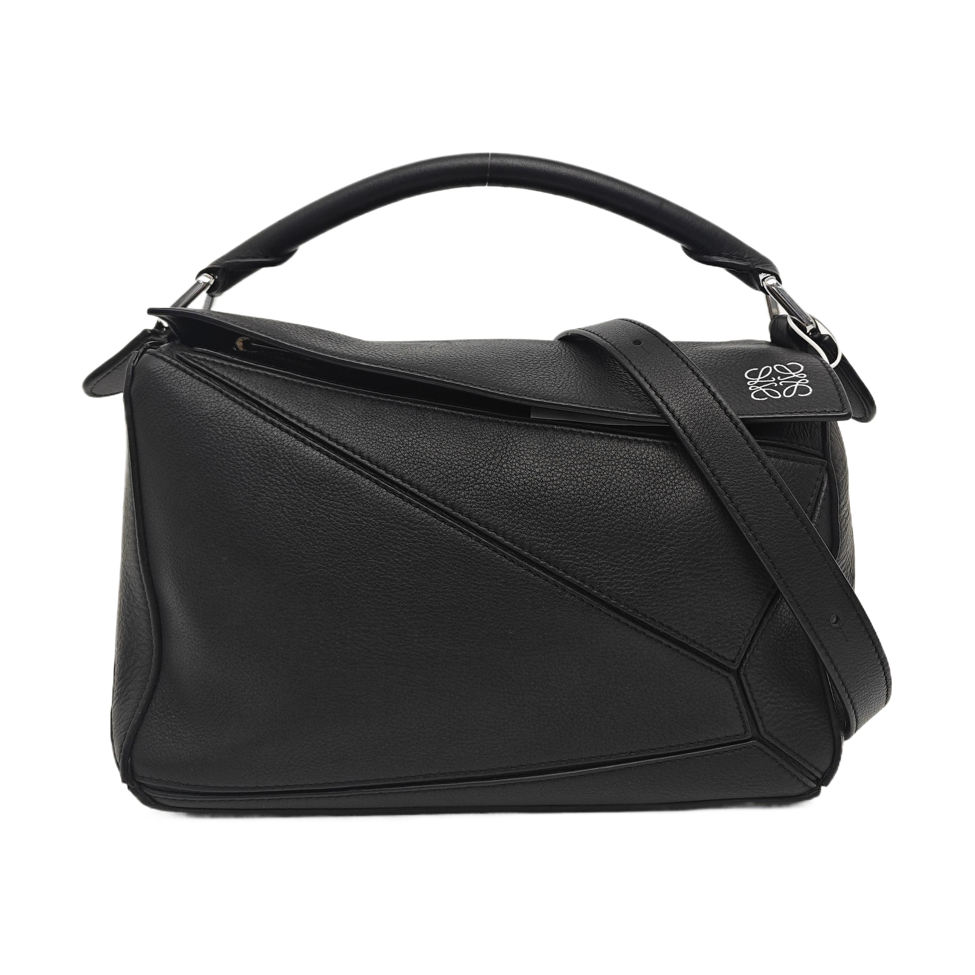 Puzzle Small Calfskin Black