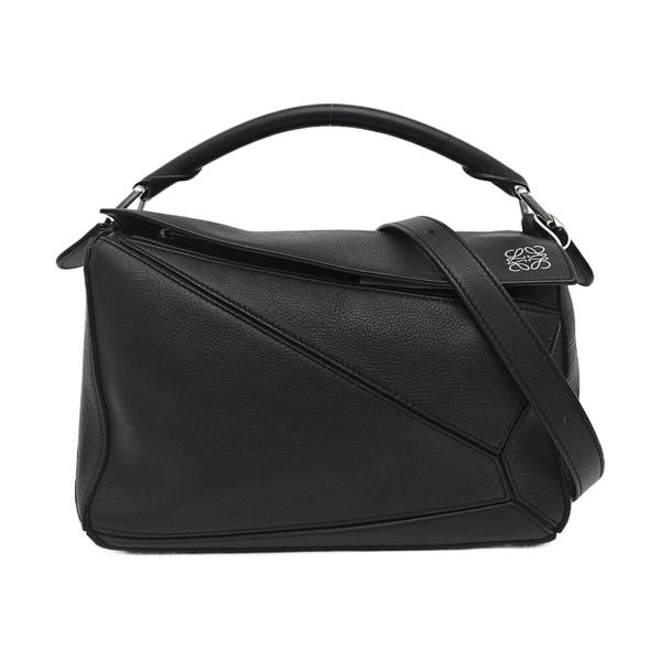 Puzzle Small Calfskin Black