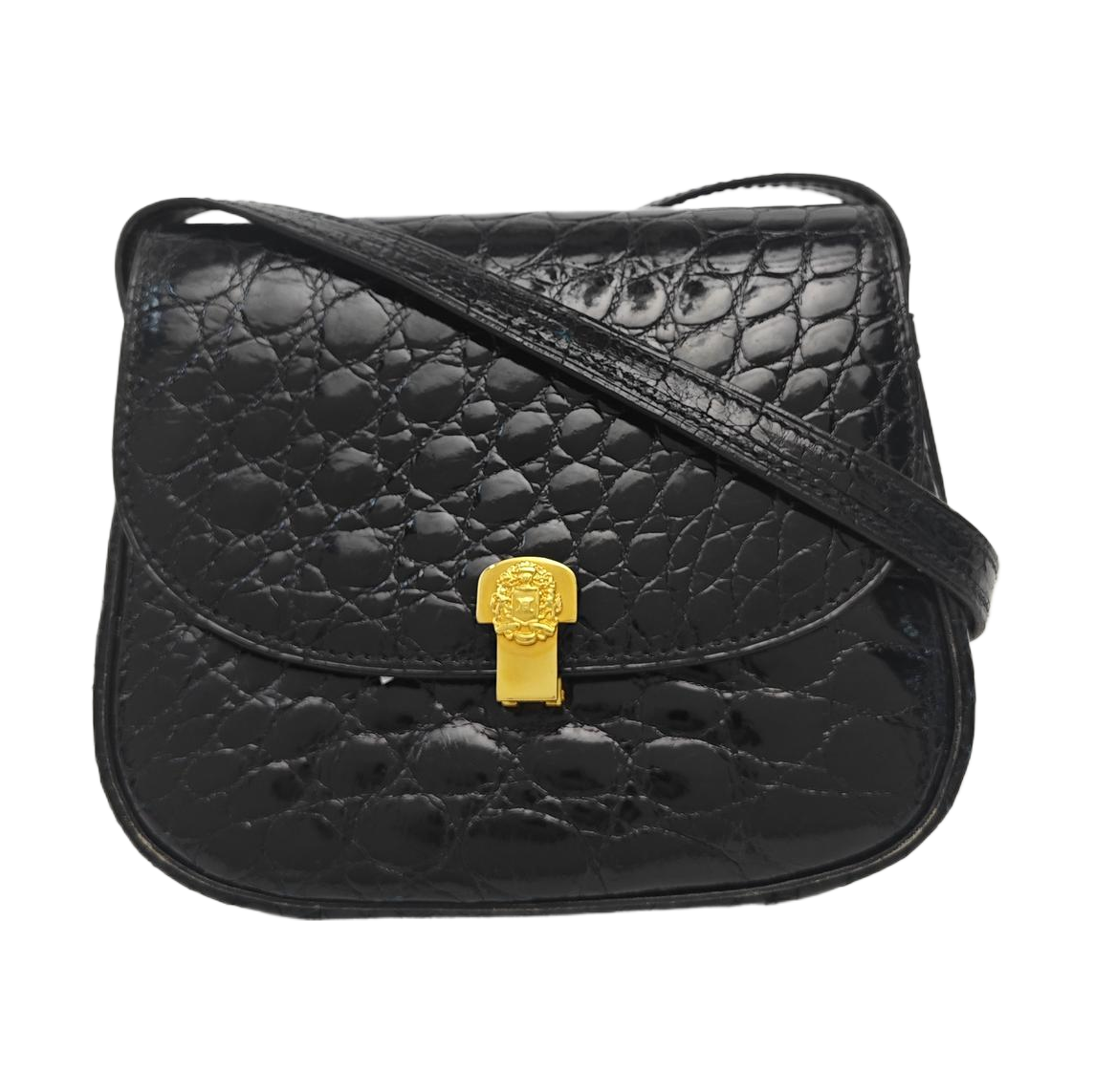 Calfskin Shoulder Bag Black