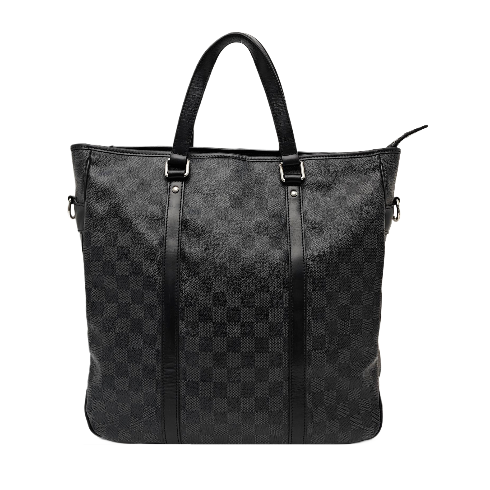 TADAO MM Damier Graphite Coated Canvas Gray